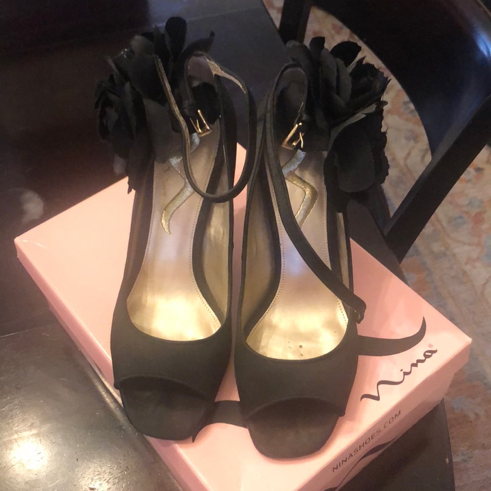 Nina Black Heels 8 1/2 M wedding